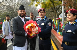 Home Minister Rabi Lamichhane warns police officers against lobbying for promotion
